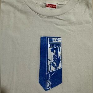 Supreme Payphone Tee White/Blue